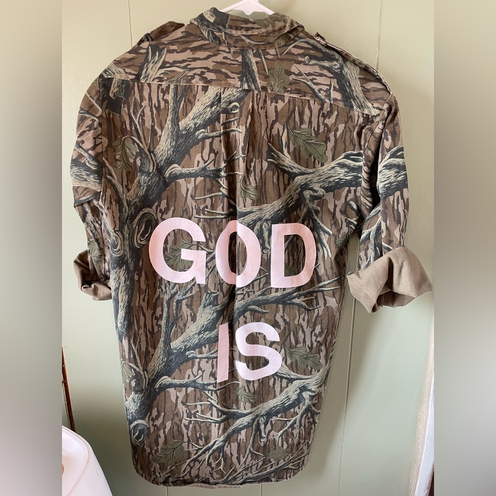 Mossy Oak GOD IS Camouflage Shirt Jacket